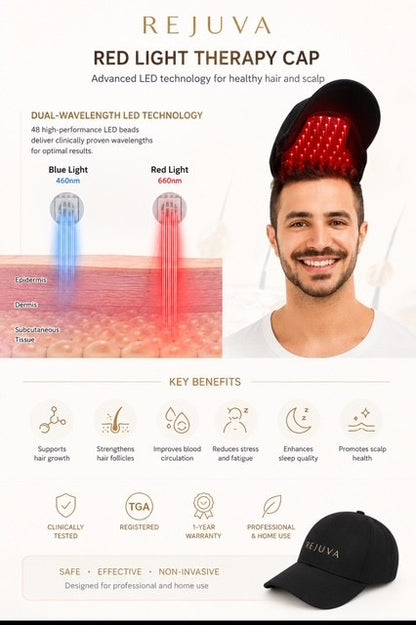 Rejuva LED Hair Growth Cap (Landing mid-August)