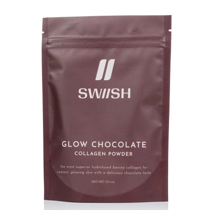 SWIISH Glow Chocolate Collagen Powder 325g