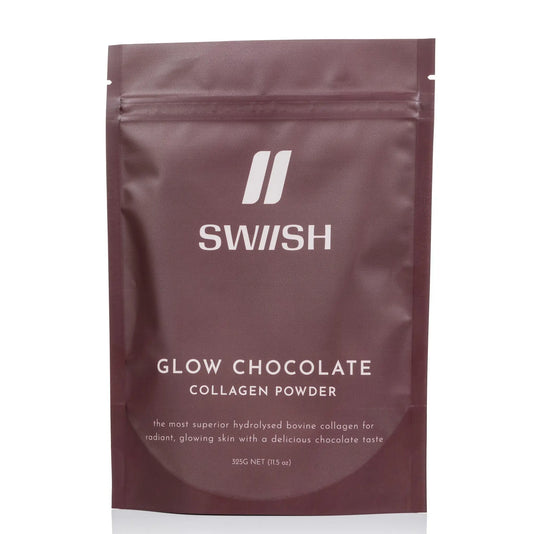 SWIISH Glow Chocolate Collagen Powder 325g