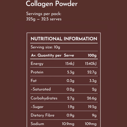 SWIISH Glow Chocolate Collagen Powder 325g