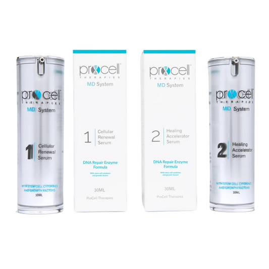 ProCell MD Step 1 & 2 Serums Cellar Renewal + Healing Accelerator